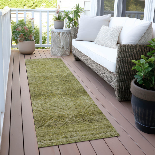 Addison Chantille ACN2060 Geometric Machine Made Transitional Aloe Rug