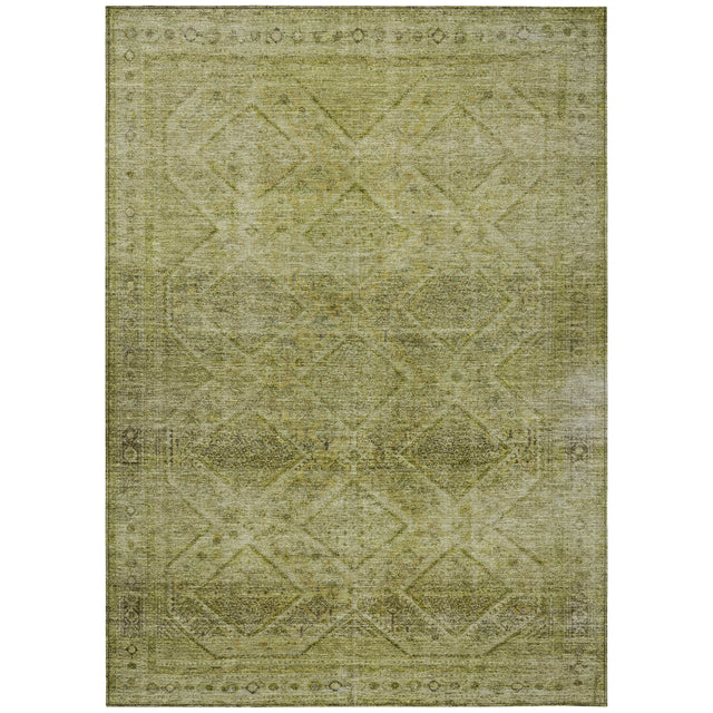 Addison Chantille ACN2060 Geometric Machine Made Transitional Aloe Rug