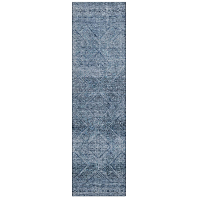 Addison Chantille ACN2060 Geometric Machine Made Transitional Blue Rug