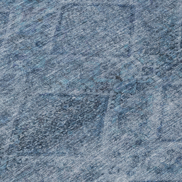 Addison Chantille ACN2060 Geometric Machine Made Transitional Blue Rug
