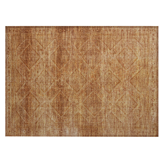 Addison Chantille ACN2060 Geometric Machine Made Transitional Copper Rug