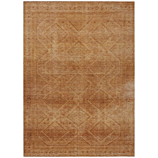 Addison Chantille ACN2060 Geometric Machine Made Transitional Copper Rug