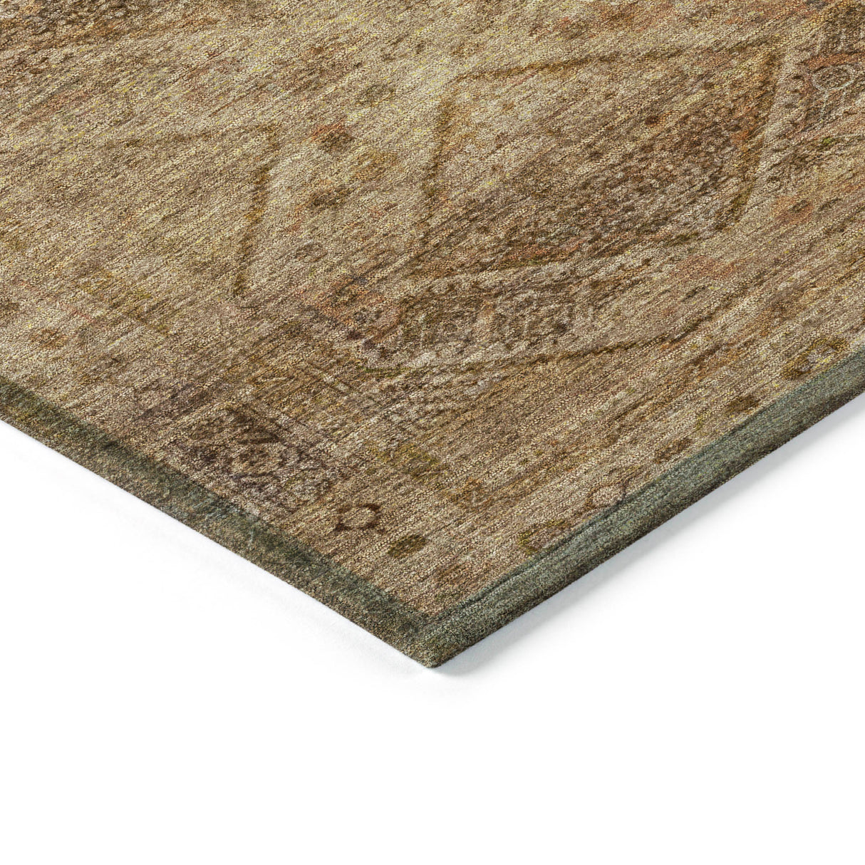 Addison Chantille ACN2060 Geometric Machine Made Transitional Khaki Rug