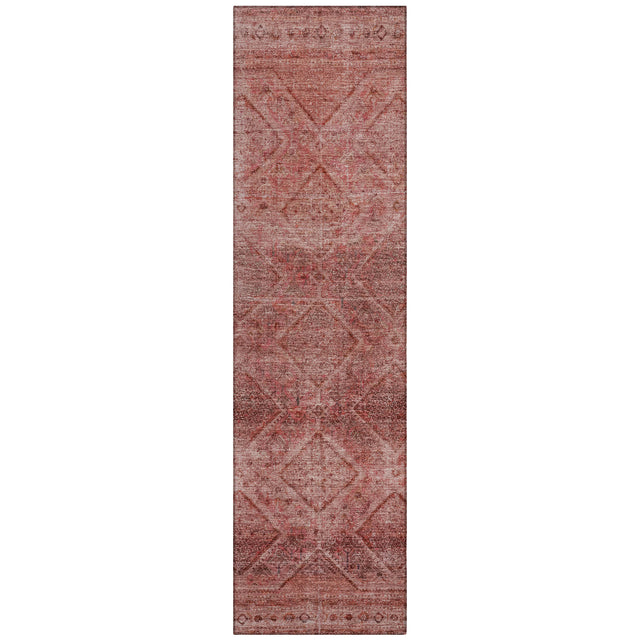 Addison Chantille ACN2060 Geometric Machine Made Transitional Pink Rug