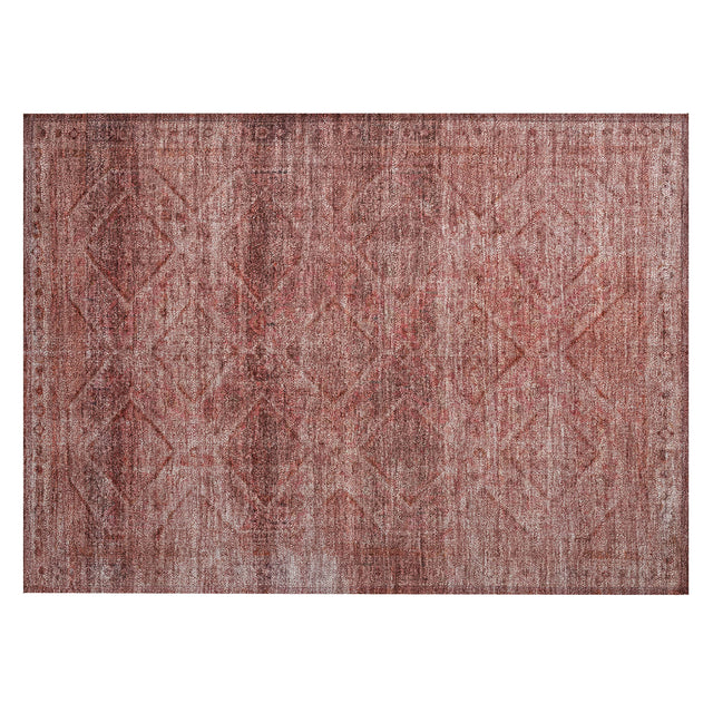 Addison Chantille ACN2060 Geometric Machine Made Transitional Pink Rug
