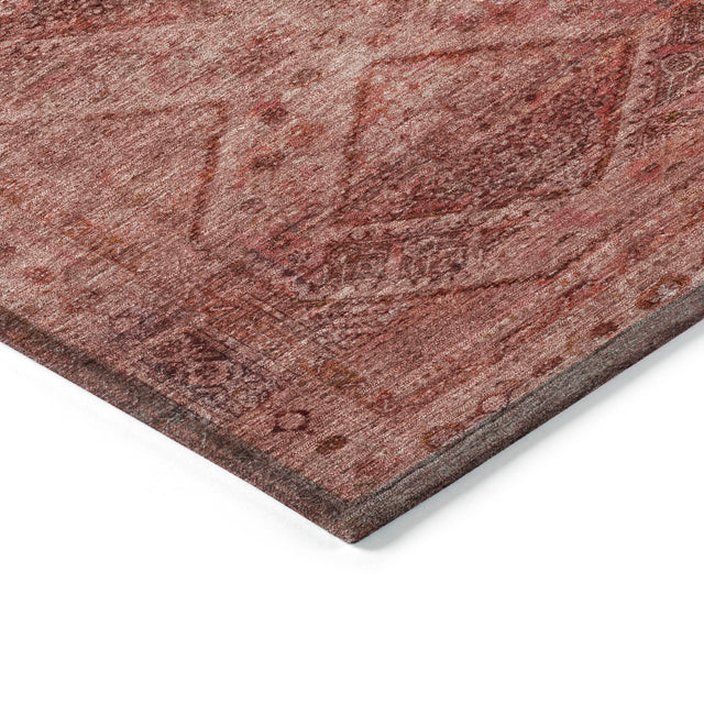 Addison Chantille ACN2060 Geometric Machine Made Transitional Pink Rug