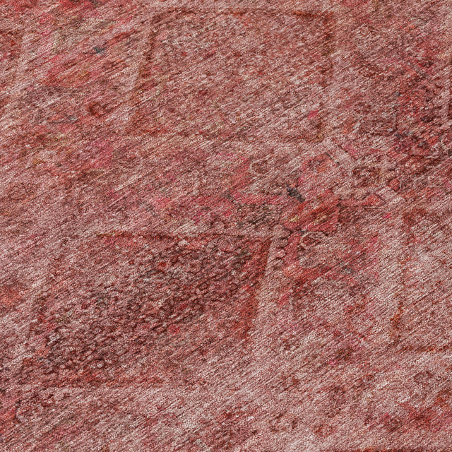 Addison Chantille ACN2060 Geometric Machine Made Transitional Pink Rug