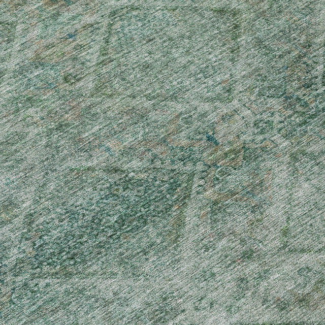 Addison Chantille ACN2060 Geometric Machine Made Transitional Teal Rug