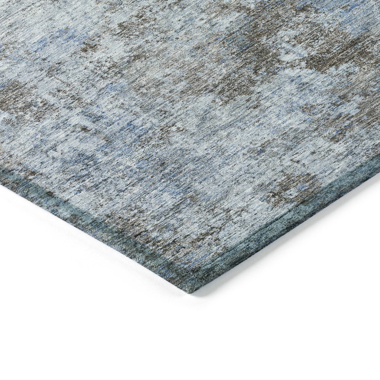 Addison Chantille ACN2061 Abstract Machine Made Transitional Blue Rug