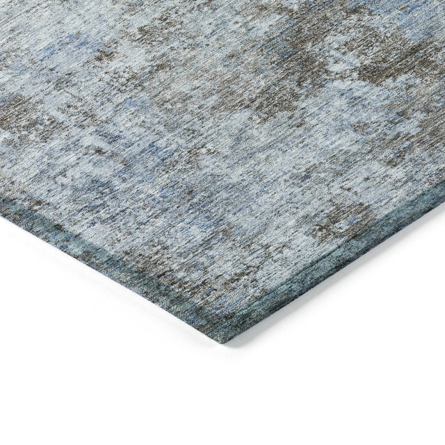 Addison Chantille ACN2061 Abstract Machine Made Transitional Blue Rug