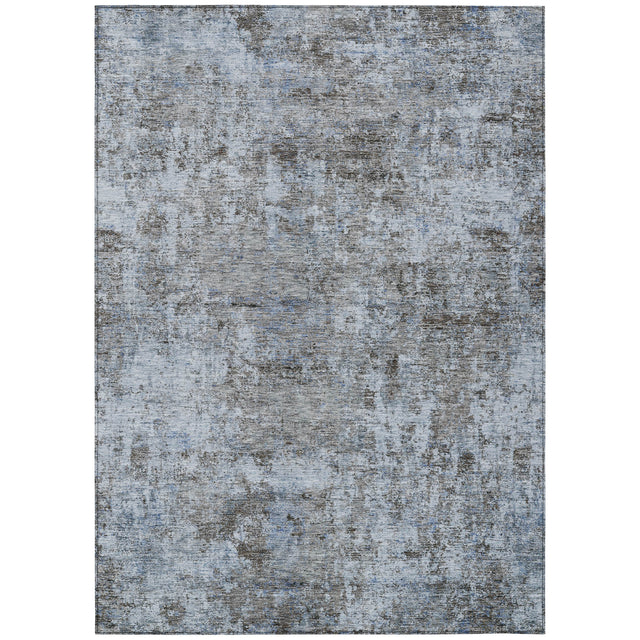 Addison Chantille ACN2061 Abstract Machine Made Transitional Blue Rug
