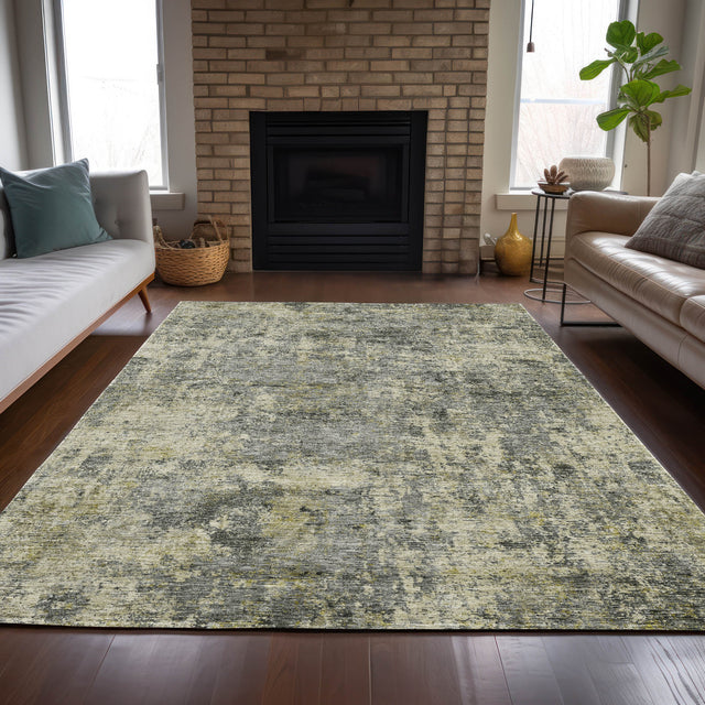 Addison Chantille ACN2061 Abstract Machine Made Transitional Pewter Rug
