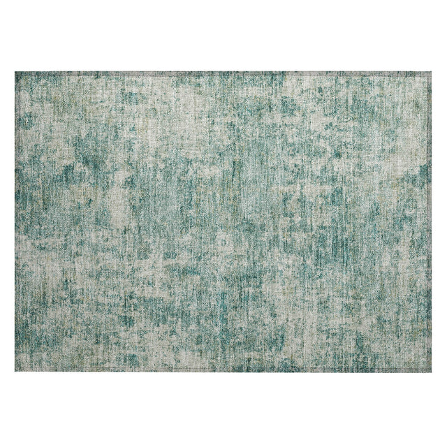 Addison Chantille ACN2061 Abstract Machine Made Transitional Teal Rug