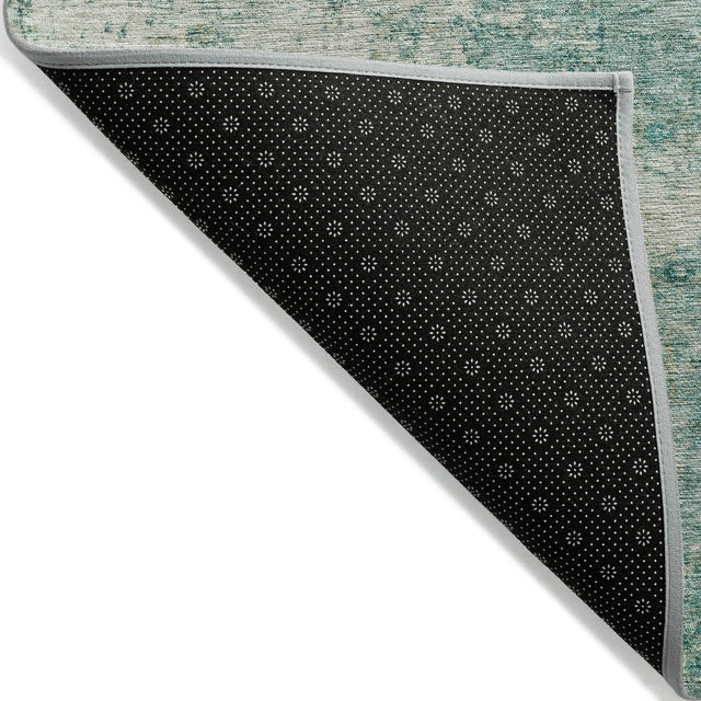 Addison Chantille ACN2061 Abstract Machine Made Transitional Teal Rug