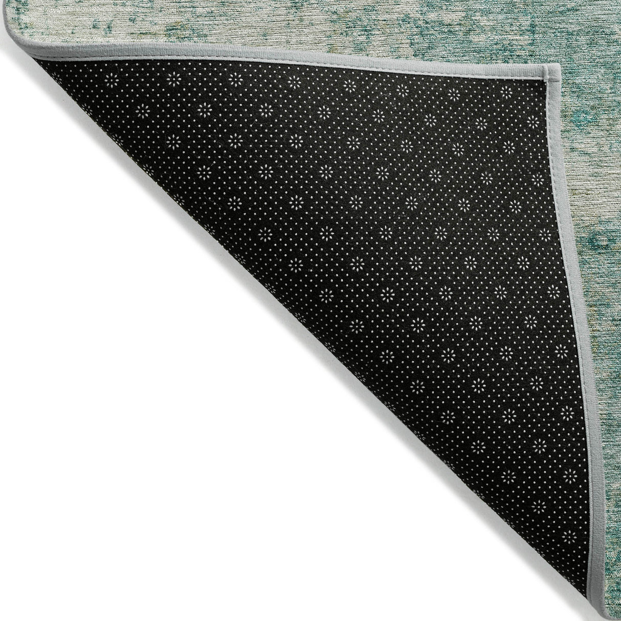 Addison Chantille ACN2061 Abstract Machine Made Transitional Teal Rug