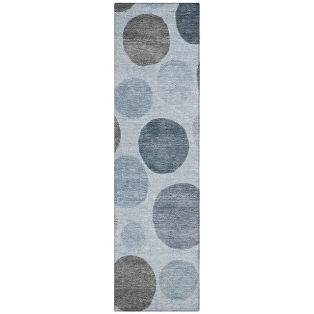 Addison Chantille ACN2062 Geometric Machine Made Transitional Blue Rug
