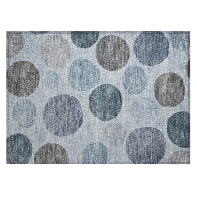 Addison Chantille ACN2062 Geometric Machine Made Transitional Blue Rug