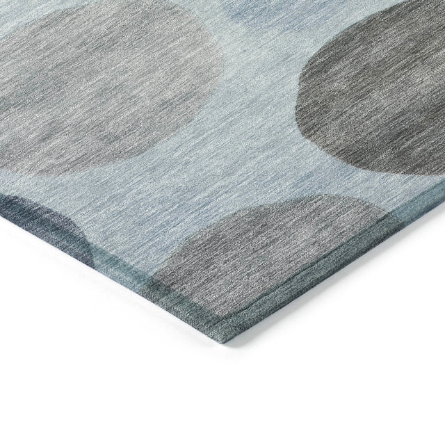 Addison Chantille ACN2062 Geometric Machine Made Transitional Blue Rug