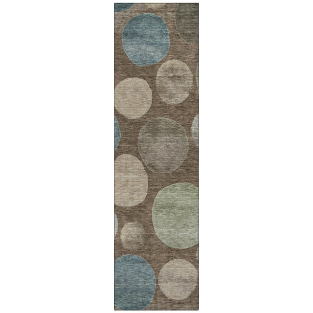 Addison Chantille ACN2062 Geometric Machine Made Transitional Chocolate Rug