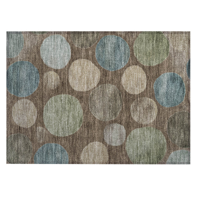 Addison Chantille ACN2062 Geometric Machine Made Transitional Chocolate Rug