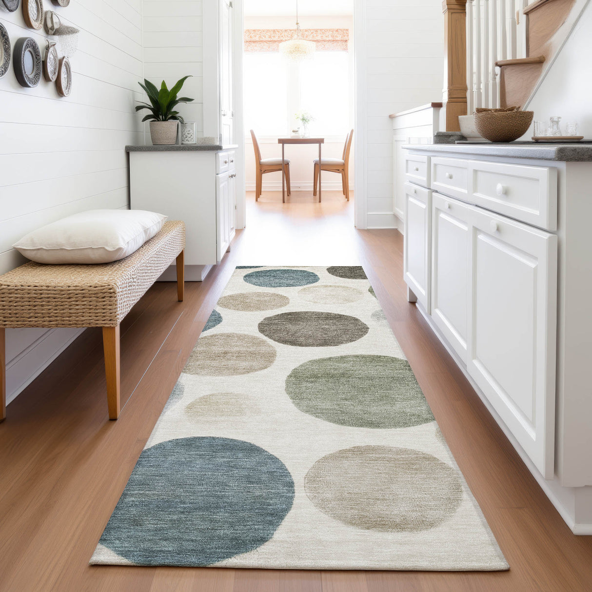 Addison Chantille ACN2062 Geometric Machine Made Transitional Ivory Rug
