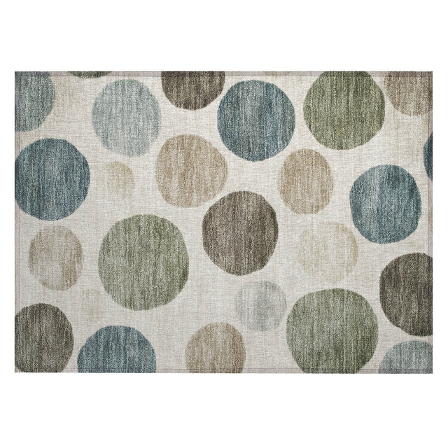 Addison Chantille ACN2062 Geometric Machine Made Transitional Ivory Rug