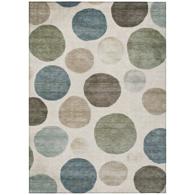 Addison Chantille ACN2062 Geometric Machine Made Transitional Ivory Rug