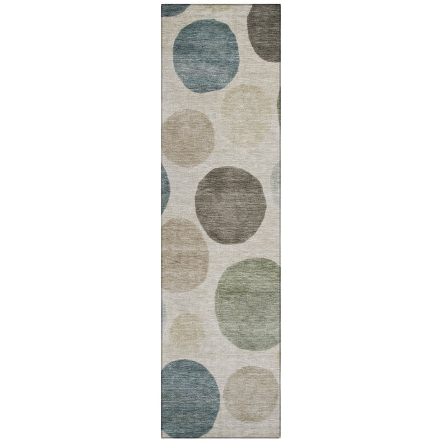 Addison Chantille ACN2062 Geometric Machine Made Transitional Khaki Rug