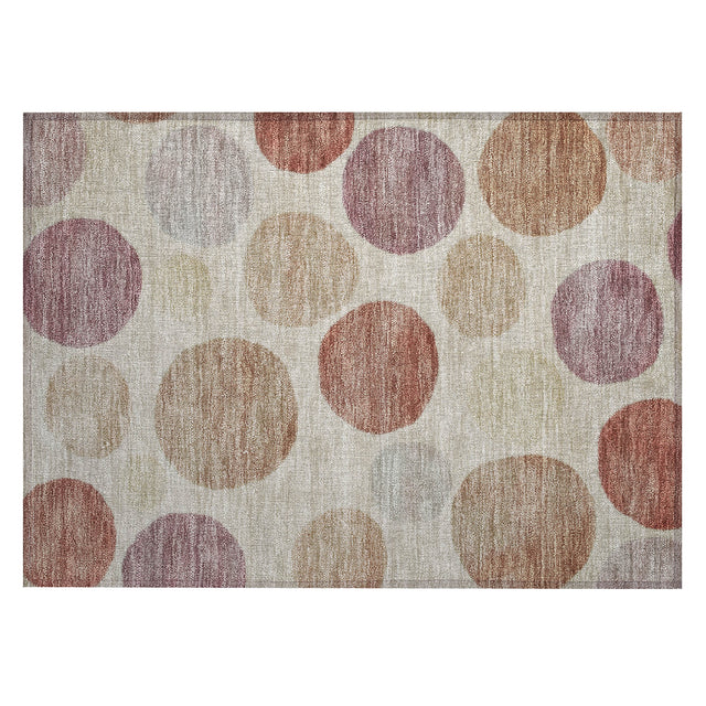 Addison Chantille ACN2062 Geometric Machine Made Transitional Salmon Rug