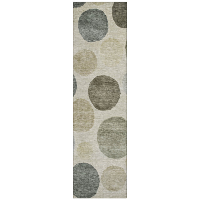 Addison Chantille ACN2062 Geometric Machine Made Transitional Taupe Rug