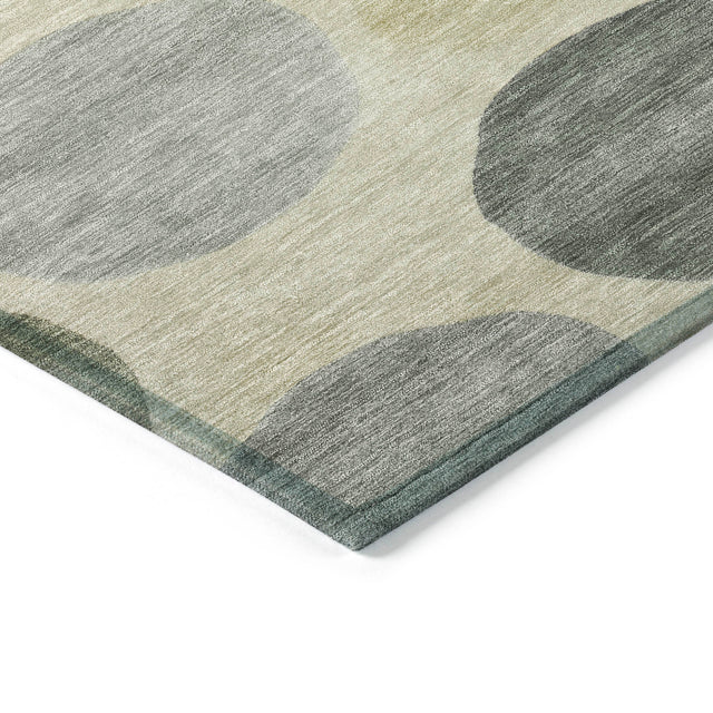 Addison Chantille ACN2062 Geometric Machine Made Transitional Taupe Rug