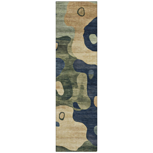 Addison Chantille ACN2063 Abstract Machine Made Transitional Navy Rug