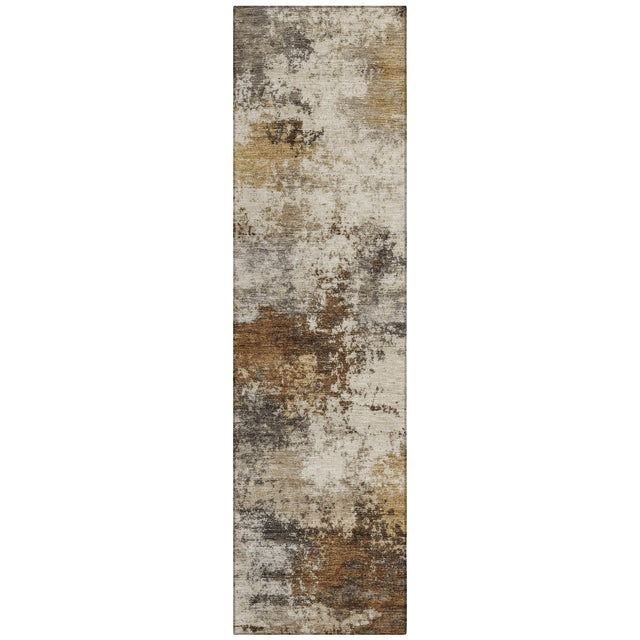 Addison Chantille ACN2064 Abstract Machine Made Transitional Brown Rug