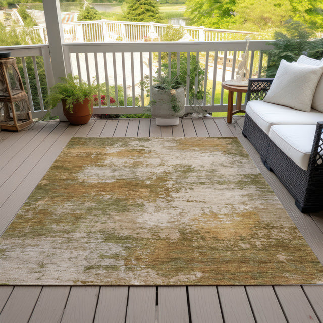 Addison Chantille ACN2064 Abstract Machine Made Transitional Copper Rug