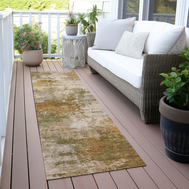 Addison Chantille ACN2064 Abstract Machine Made Transitional Copper Rug