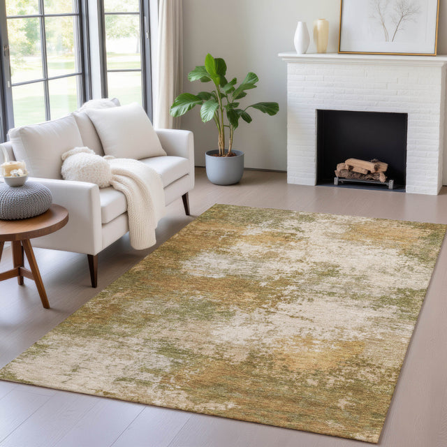 Addison Chantille ACN2064 Abstract Machine Made Transitional Copper Rug