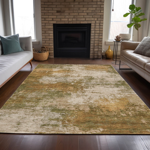 Addison Chantille ACN2064 Abstract Machine Made Transitional Copper Rug