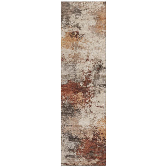 Addison Chantille ACN2064 Abstract Machine Made Transitional Paprika Rug
