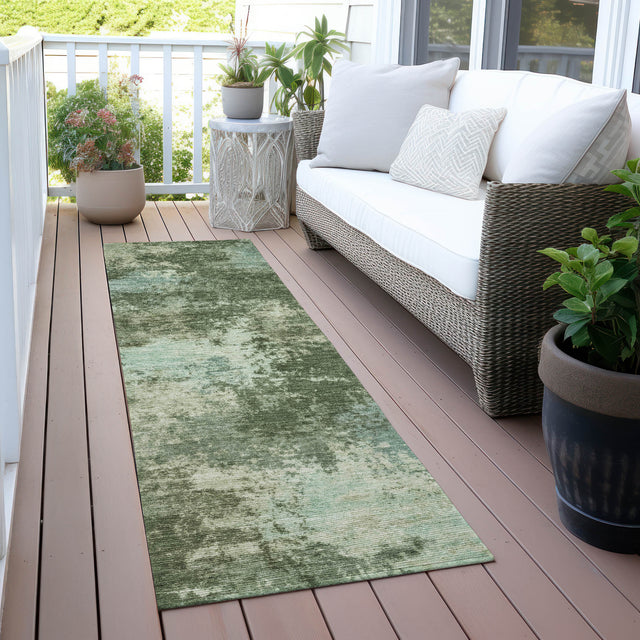 Addison Chantille ACN2065 Abstract Machine Made Transitional Aloe Rug