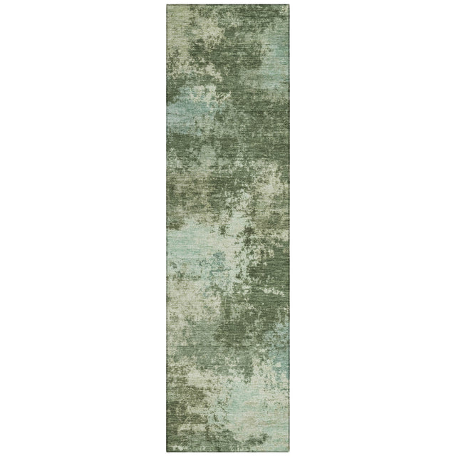 Addison Chantille ACN2065 Abstract Machine Made Transitional Aloe Rug