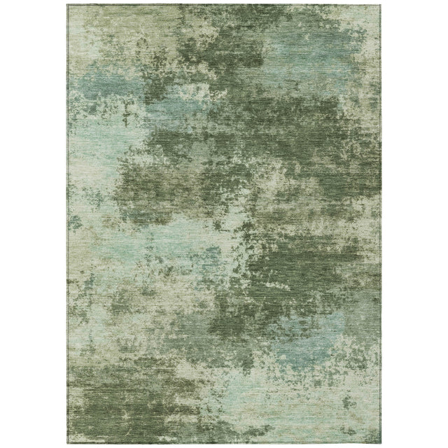 Addison Chantille ACN2065 Abstract Machine Made Transitional Aloe Rug