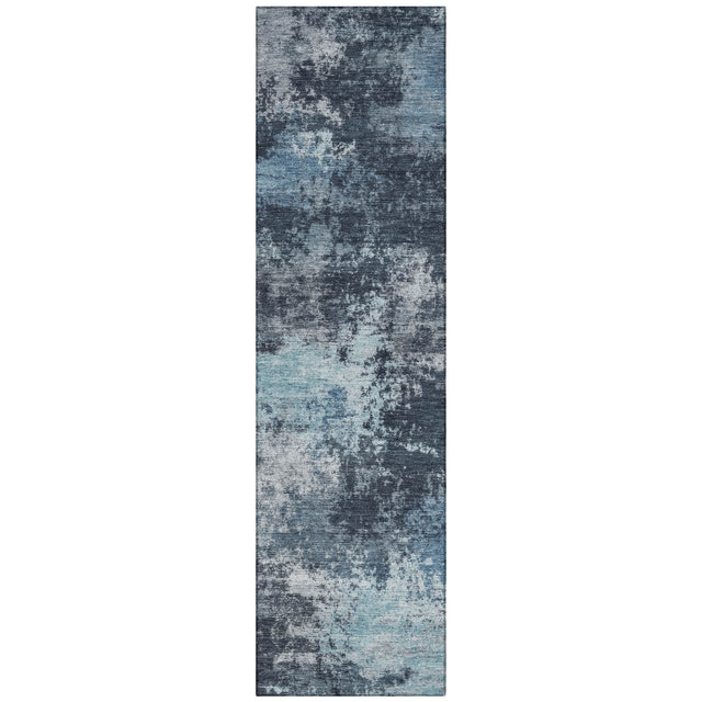 Addison Chantille ACN2065 Abstract Machine Made Transitional Blue Rug
