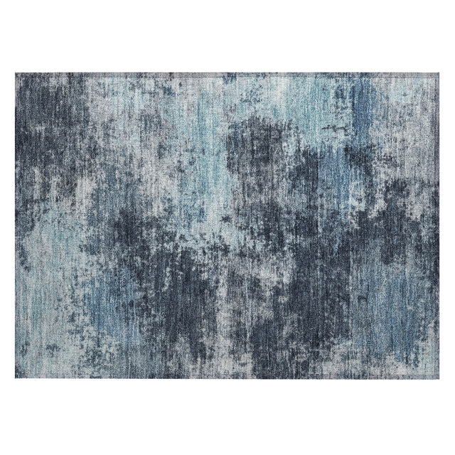 Addison Chantille ACN2065 Abstract Machine Made Transitional Blue Rug