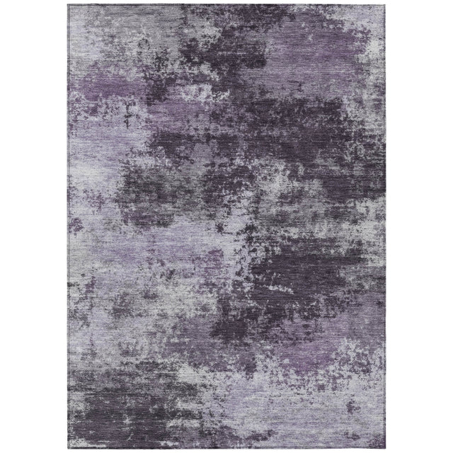 Addison Chantille ACN2065 Abstract Machine Made Transitional Purple Rug