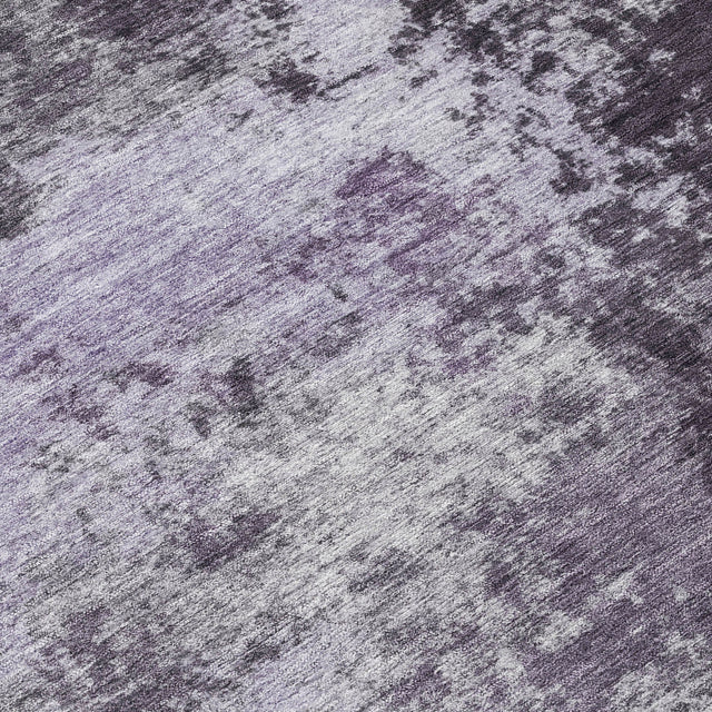 Addison Chantille ACN2065 Abstract Machine Made Transitional Purple Rug
