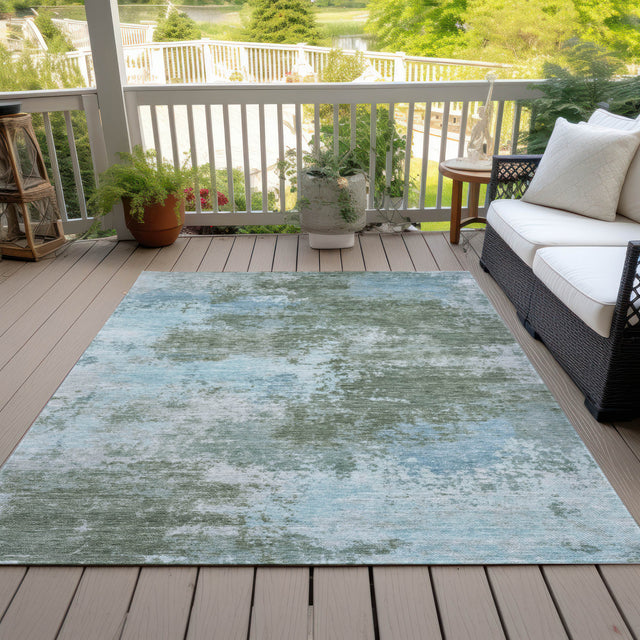 Addison Chantille ACN2065 Abstract Machine Made Transitional Sage Rug