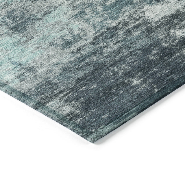 Addison Chantille ACN2065 Abstract Machine Made Transitional Teal Rug