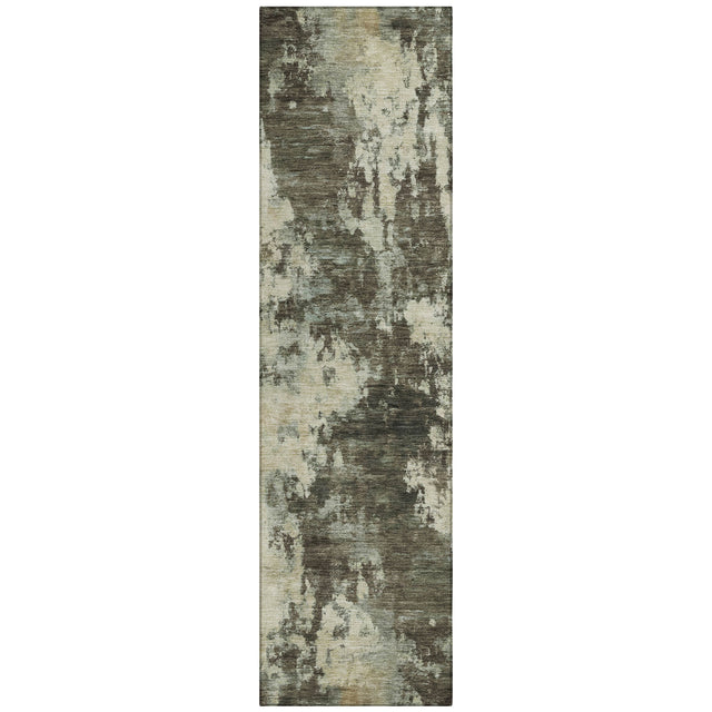 Addison Chantille ACN2066 Abstract Machine Made Transitional Brown Rug