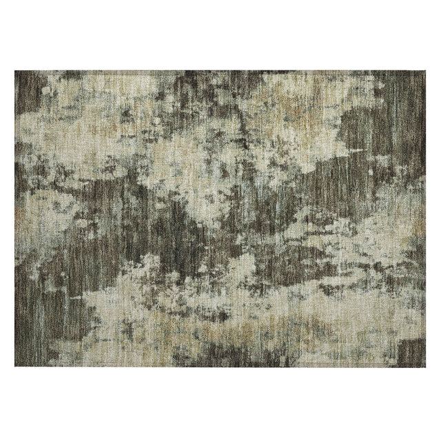 Addison Chantille ACN2066 Abstract Machine Made Transitional Brown Rug