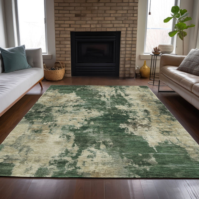 Addison Chantille ACN2066 Abstract Machine Made Transitional Fern Rug
